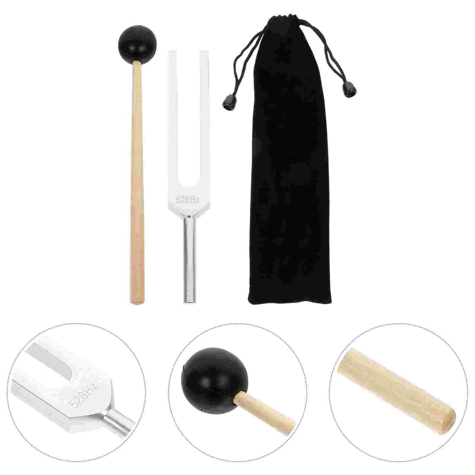 

528 Tuner Sound Healing Turning Fork Musical Instrument Therapy Instruments to Rubber