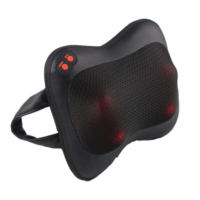 Shiatsu Massage Pillow Heating 3 speed Electric Head Relax Infrared Heating Shoulder Back Neck Cervical Massager for Car Home