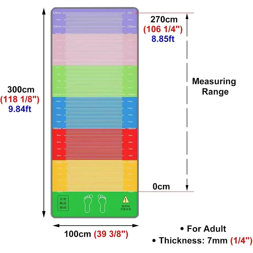 Indoor Long Jump Mat for Measuring Jumps and Training