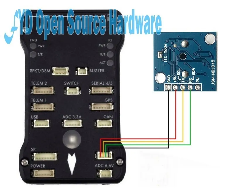 NB1045 I2c Ranging Module Instead Of MB1242 MB1240 For Pixhawk APM Flight Control Ultrasonic Ranging Module