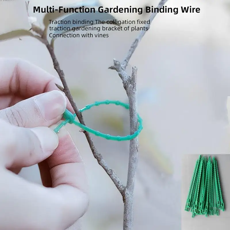 Garden Plant Twist Ties Adjustable Plant Ties Reusable Shrub Fastener Garden Tree Climbing Support Tomato Stem Clips For Garden