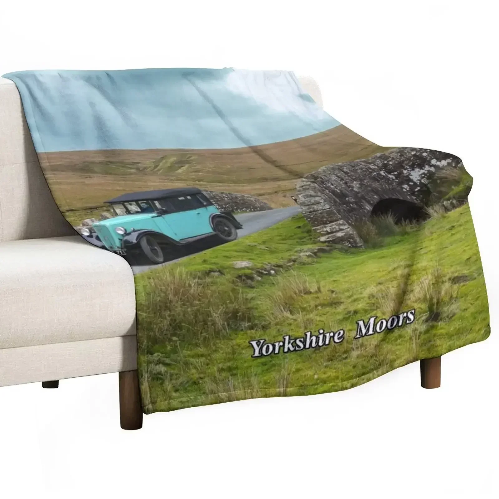 Yorkshire Moors Throw Blanket Beach Vintage Cute valentine gift ideas Blankets