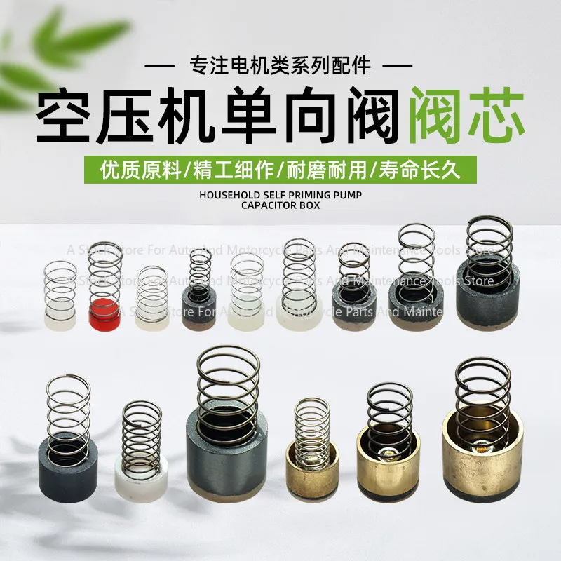 Air Compressor Check Valve Accessories Air Compressor Pump  Spool Spring Rubber Pad Plug