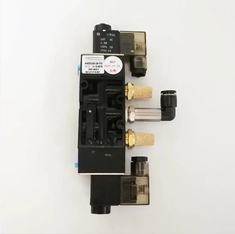 

five port two position solenoid valve cutting cylinder solenoid valve HNS523D-3B dual electronic control coil