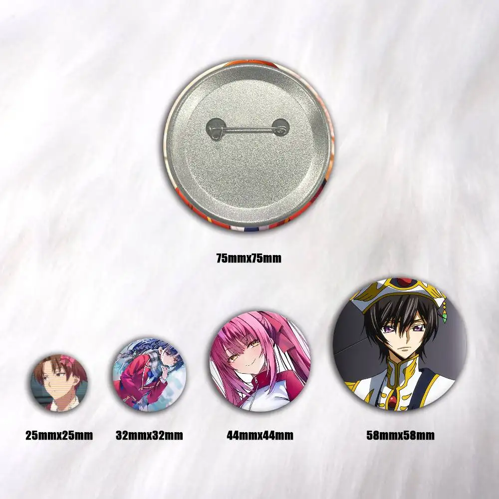 A-Classroom Of The Elite Tinplate Brooch Figure Icon Badge Handmade Brooches For Backpack Clothes Decoration