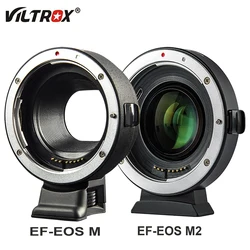 Viltrox EF-EOS M/M2 AF Lens Adapter Auto Focus 0.71X Reducer Speed Booster Mount for Canon EF to EOS M Camera M5 M6 M10 M50 M100
