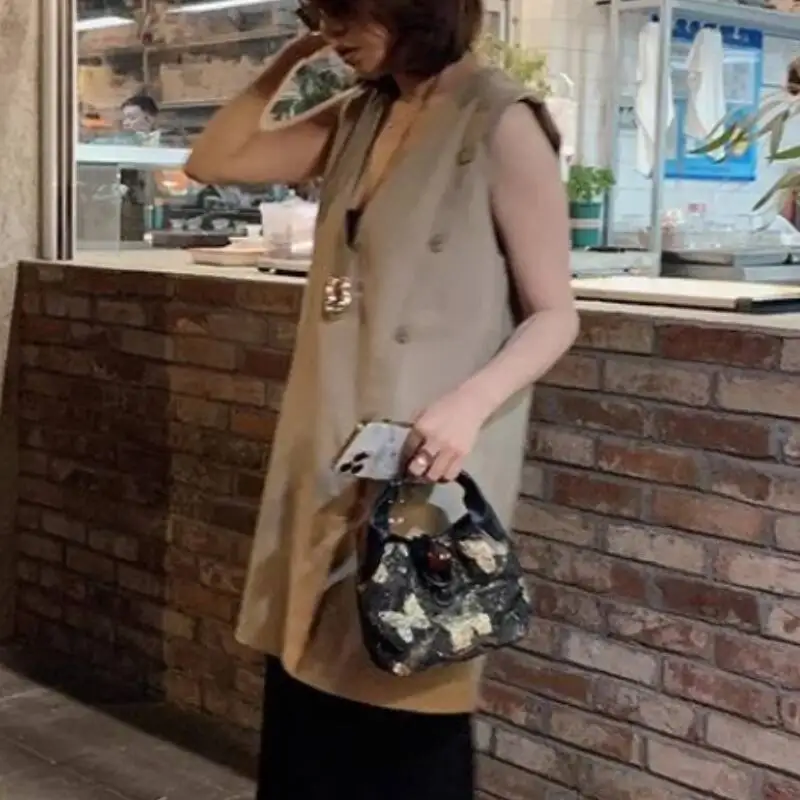 Y2k Haruku Butterfly Purses Design Mini Handbags Vintage Fashion Ins Top-Handle Bag All Match Shoulder Crossbody Bags