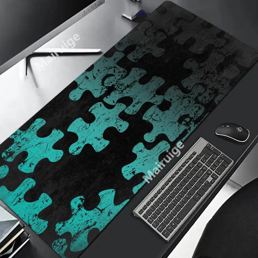 لغز نمط ماوس الوسادة كبيرة الكمبيوتر مكتب ألعاب الجدول الحصير XXL المطاط المضادة للانزلاق الألعاب لوحة المفاتيح ماوس منصات مكتب طويل 30X60