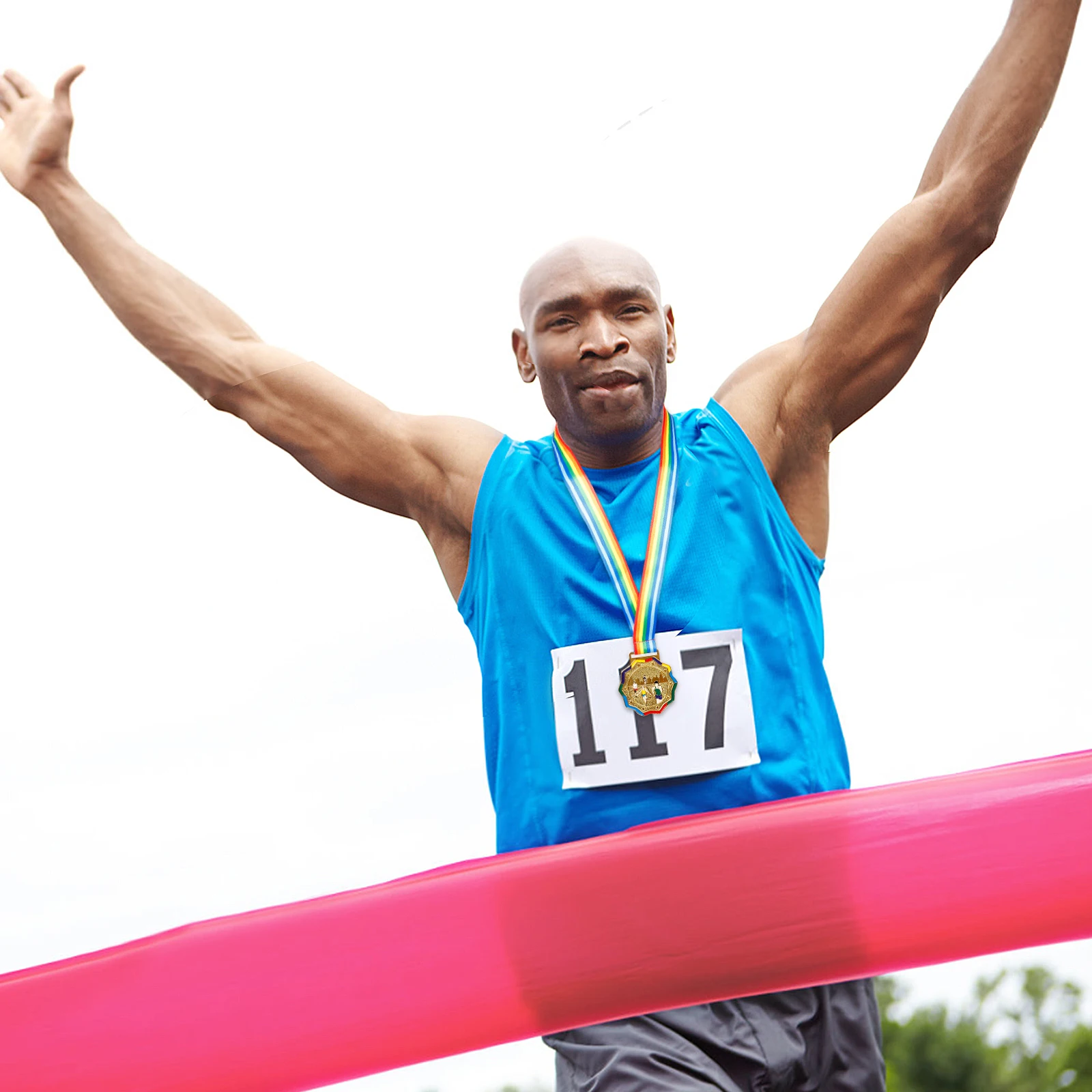 

3 Pcs Running Medals Competition Custom Awards Metal Trophy Party Favors for Zinc Alloy Design Your Own Adults