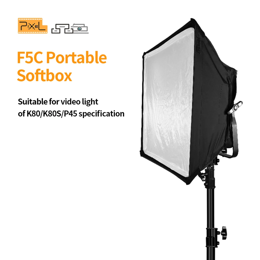 Pixel Portable Softbox Professional Photography Softbox Lighting For COB Video Photo Studio