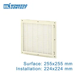 3325-300 Cooling Cabinet Ventilation Filter Set Shutters Cover Fan Grille Louvers Blower Exhaust Filter Panel 172mm Without Fan