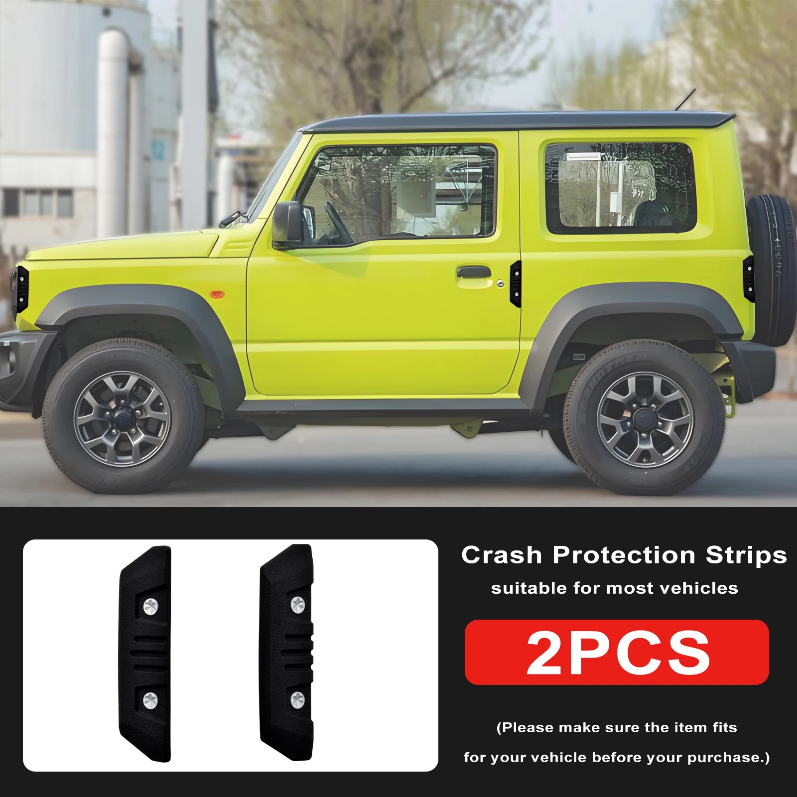 Crash Protection Strips Designed for Off-Road Vehicles, Door Edge Protectors, Side Stickers, And Body Scratch-Resistant Tapes
