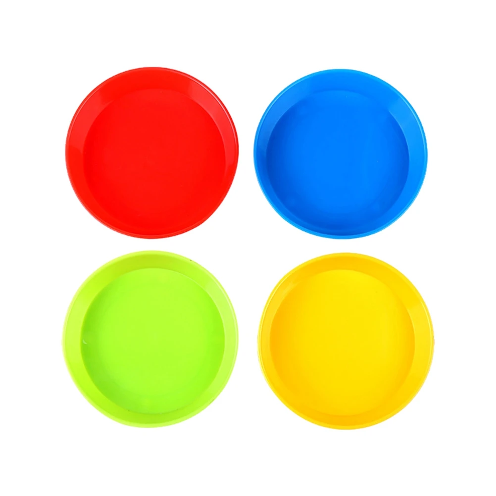 

4 Pcs Plastic Color Palette Paint Tray Colored Painting Pallet Trays Easy Clean Kids Art Craft Safe Deep Bowls Mixing