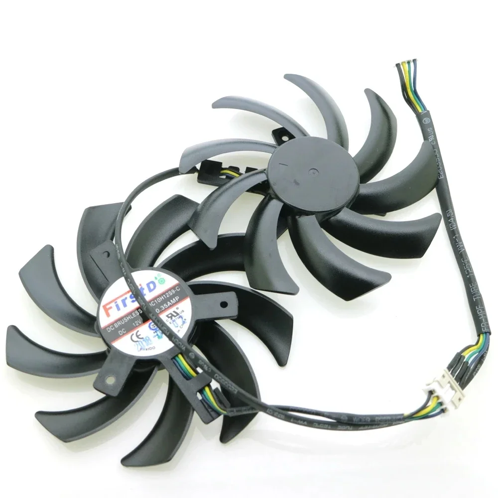 

FDC10H12S9-C 86 мм 0,35 А 4-контактный 4-проводной вентилятор видеокарты для GEFORCE GTX1080 GTX1070 GTX1060 Вентилятор охлаждения видеокарты