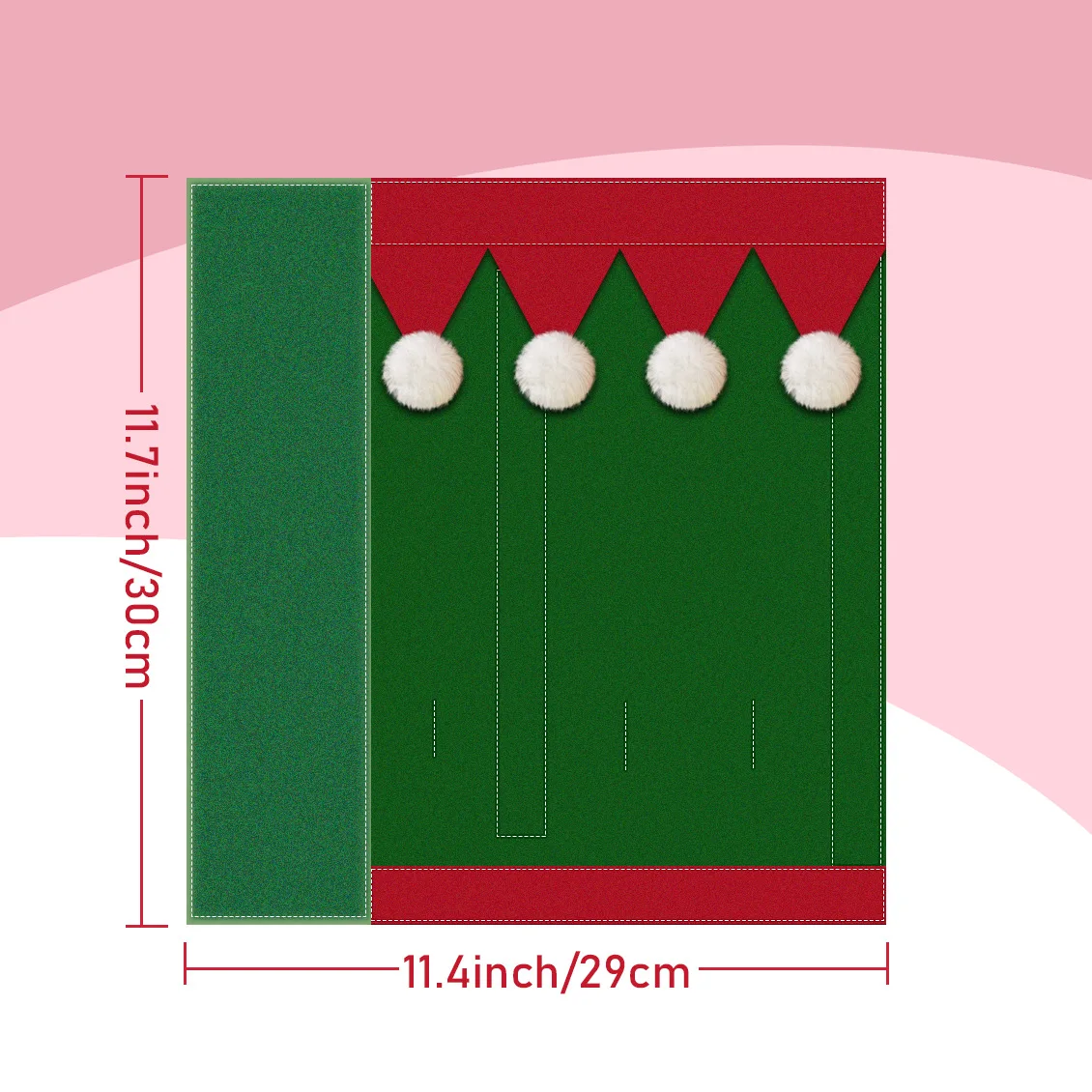 Christmas Horse Leggings 4-piece Set Leggings New Year Horse Leggings Parade Keep Warm in Winter