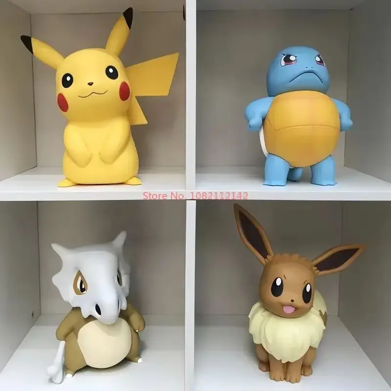 2025 Laris Model Boneka Pokemon Pikachu Figur Besar Charmander Eevee Porkby Tupai Ornamen Patung Mainan Remaja Mengumpulkan Hadiah