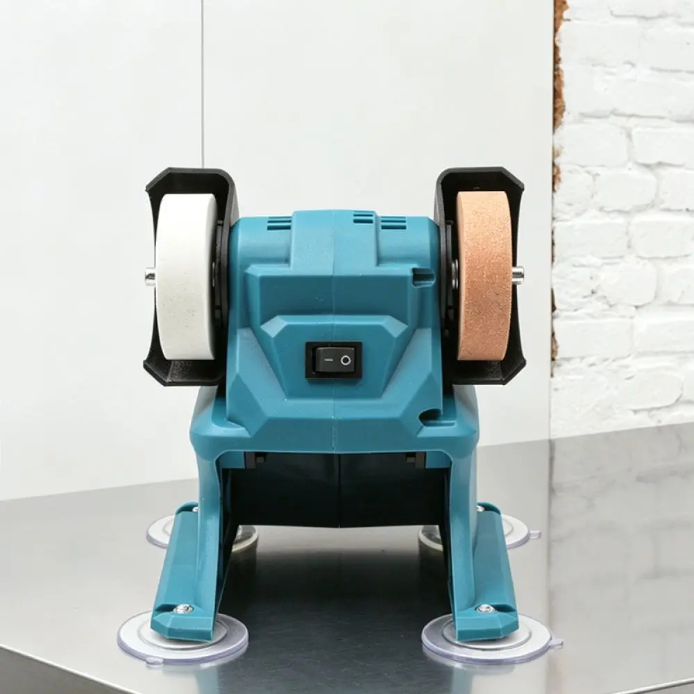 Small Vertical Electric Bench Grinder Sharpener Polishing Machine For Metal Rust Removal Home Repair Power Tool