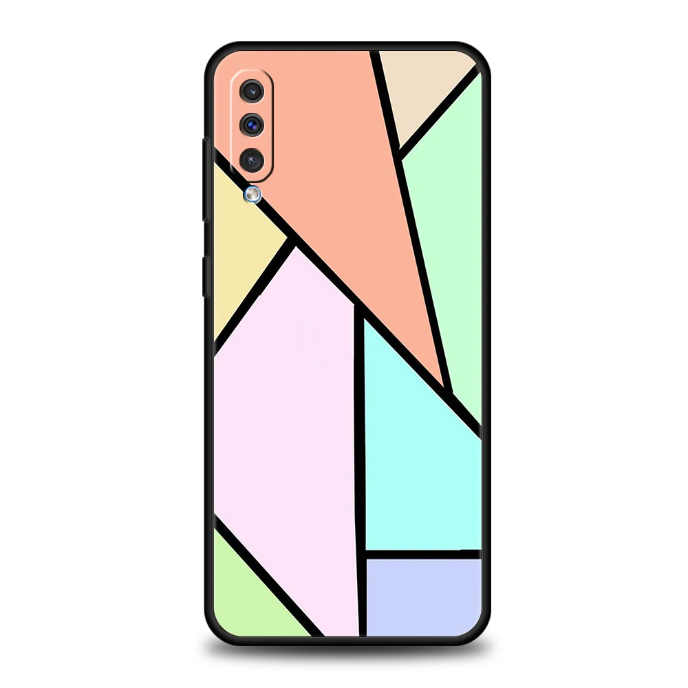 اللون الهندسة الرخام الحال بالنسبة لسامسونج A56 A36 A26 A24 A16 A14 A12 A32 A50 A70 A22 A30 A40 A34 A54 A42 A52 A04s A06 5G غطاء