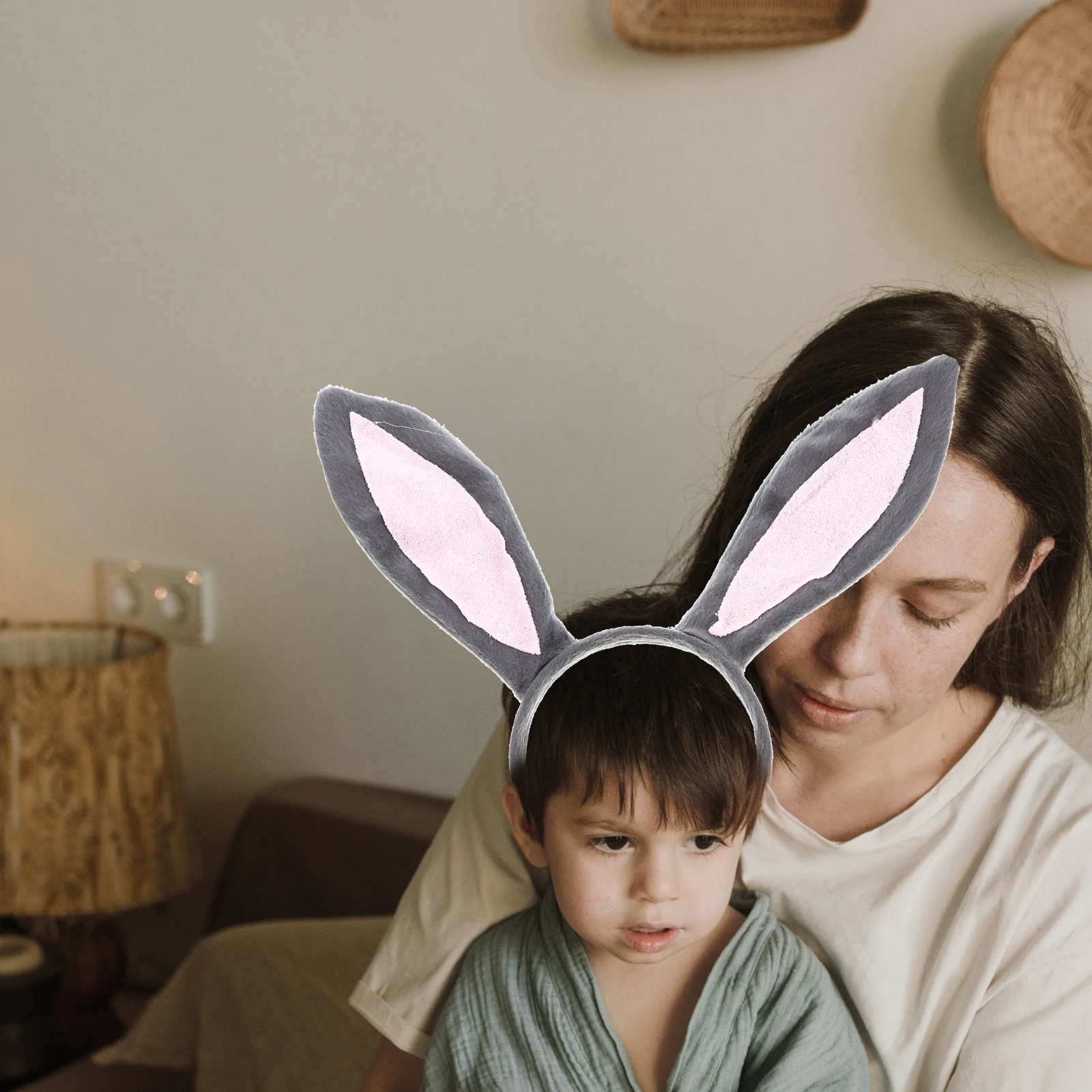 

Rabbit Ears Headdress Animal Headband Costume Accessories Bunny Tail Hair Bands Cosplay Set Exquisite Material Durable
