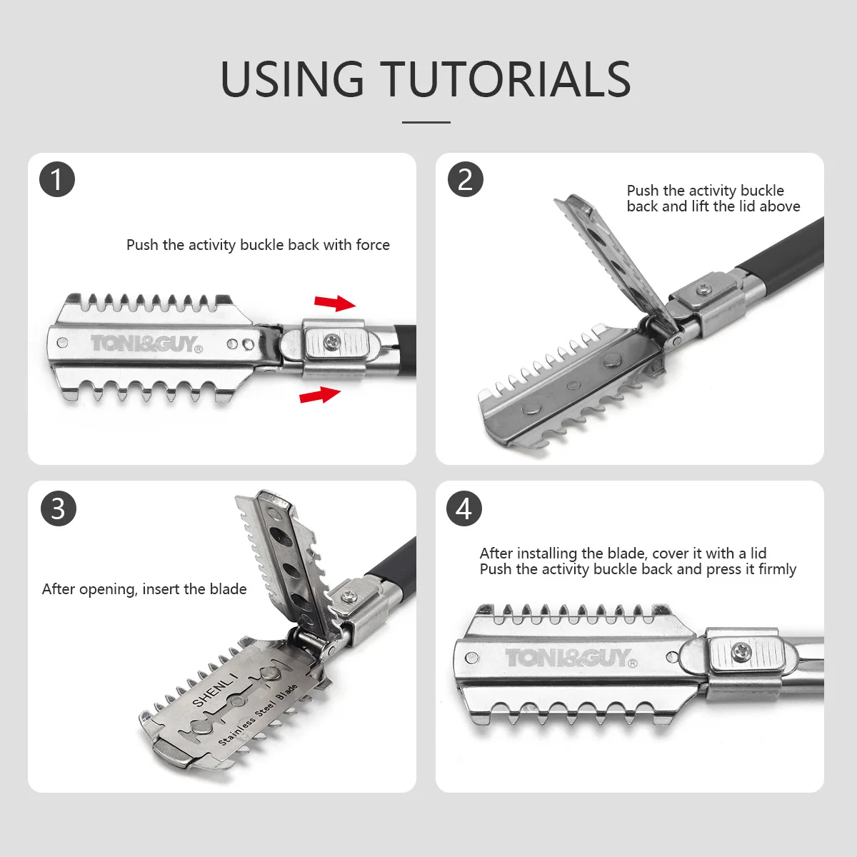 Barbershop Haircutting Double-Edge Razor Barber Stainless Steel Cutting Thinning Hair Shaver Pro Barber Styling Tool Accessories