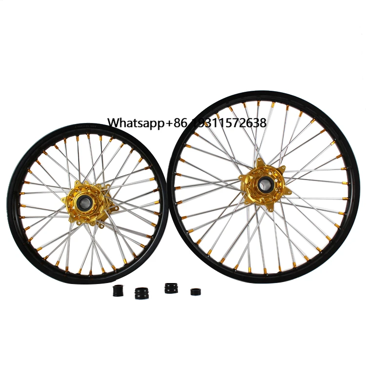 

High Quality Motocross 18/19/21 Inch Enduro Wheelset for RMZ 250/450 Off-road Aluminum Alloy 7075 Motorcycle Wheels Rims Set