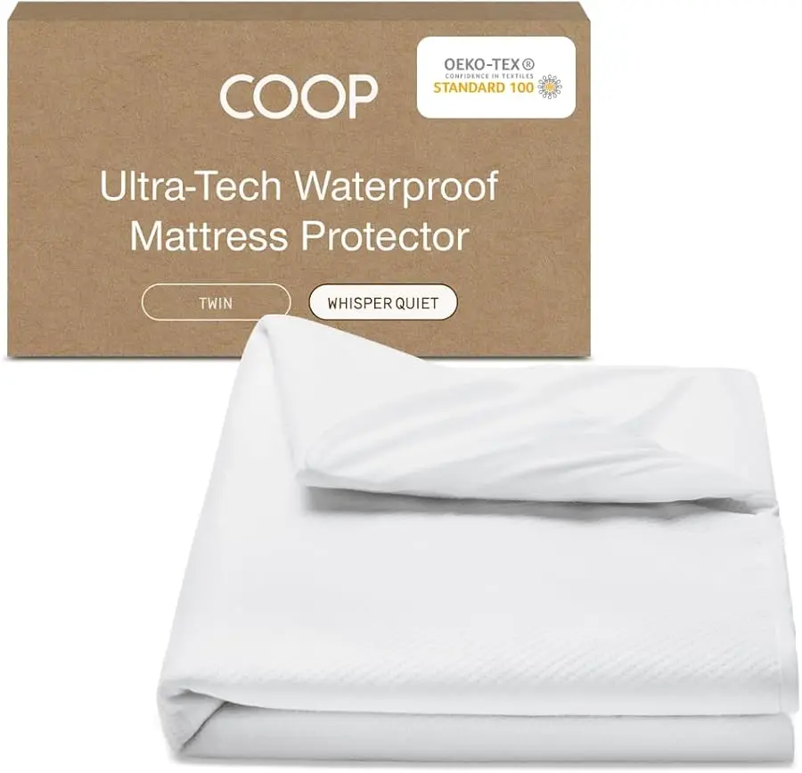 

Ultra-Tech Waterproof Mattress Protector Twin, Smooth Top Mattress Pad, Waterproof Co er, Up to 18 Inches Deep, Machine Washable