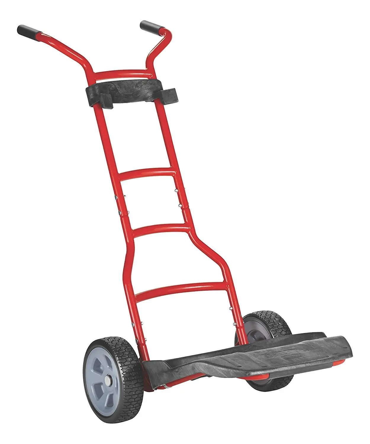 Rubbermaid Commercial Products Brute Construction and Landscape Dolly, capacità di 250 libbre, rosso, carrello per impieghi gravosi con ruote