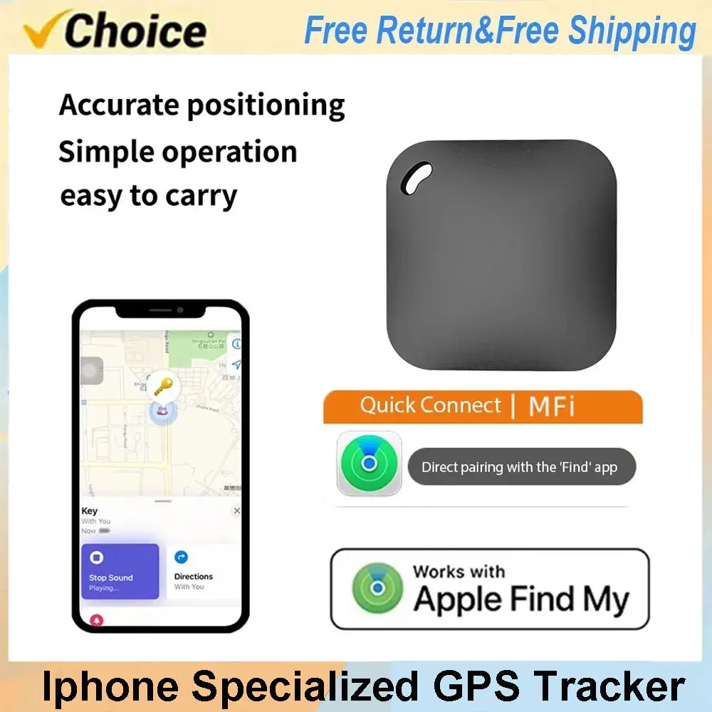 Mini Tracking Device For Apple Find My Smart Tag Child Finder Pet Car Lost Tracker Smart Bluetooth Tracker IOS System pk airtag