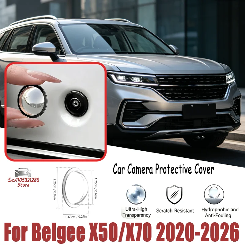 

360 Reverse Cam Cover For Belgee X50/X70 2020-2026 Anti-Scratch HD PC Lens Protector, Waterproof Easy Install Car Accessories
