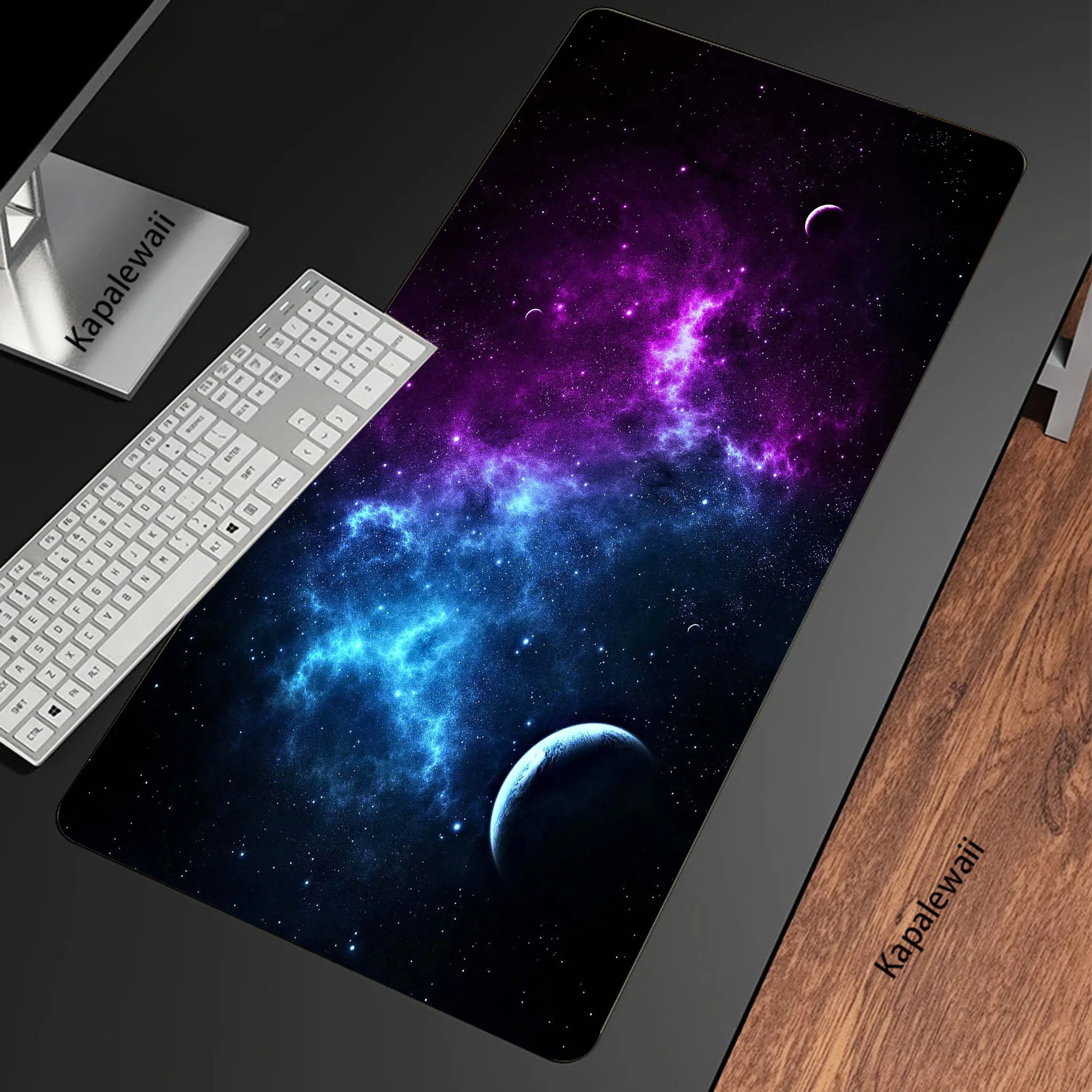 Purple Star Space Gamer Desk Mousepad Mechanical Keyboard XXL Soft Rubber Mouse Pad 900x400 Mice Computer Peripherals Office Mat