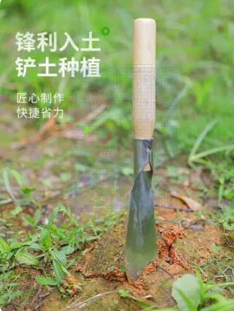 Małe narzędzie do sadzenia kwiatów ze stali nierdzewnej, mała łopata do sadzenia doniczek ogrodniczych, mini łopata