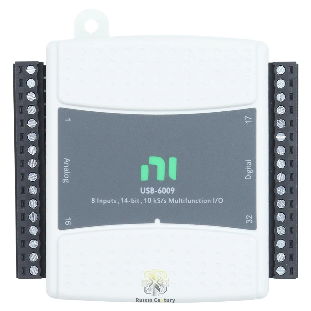FOR NI USB-6009 Data Acquisition Card Multifunction DAQ Device 779051-01 14-Bit 48kS/s 8AI 2AO 12DIO 32-Bit Counter Screw
