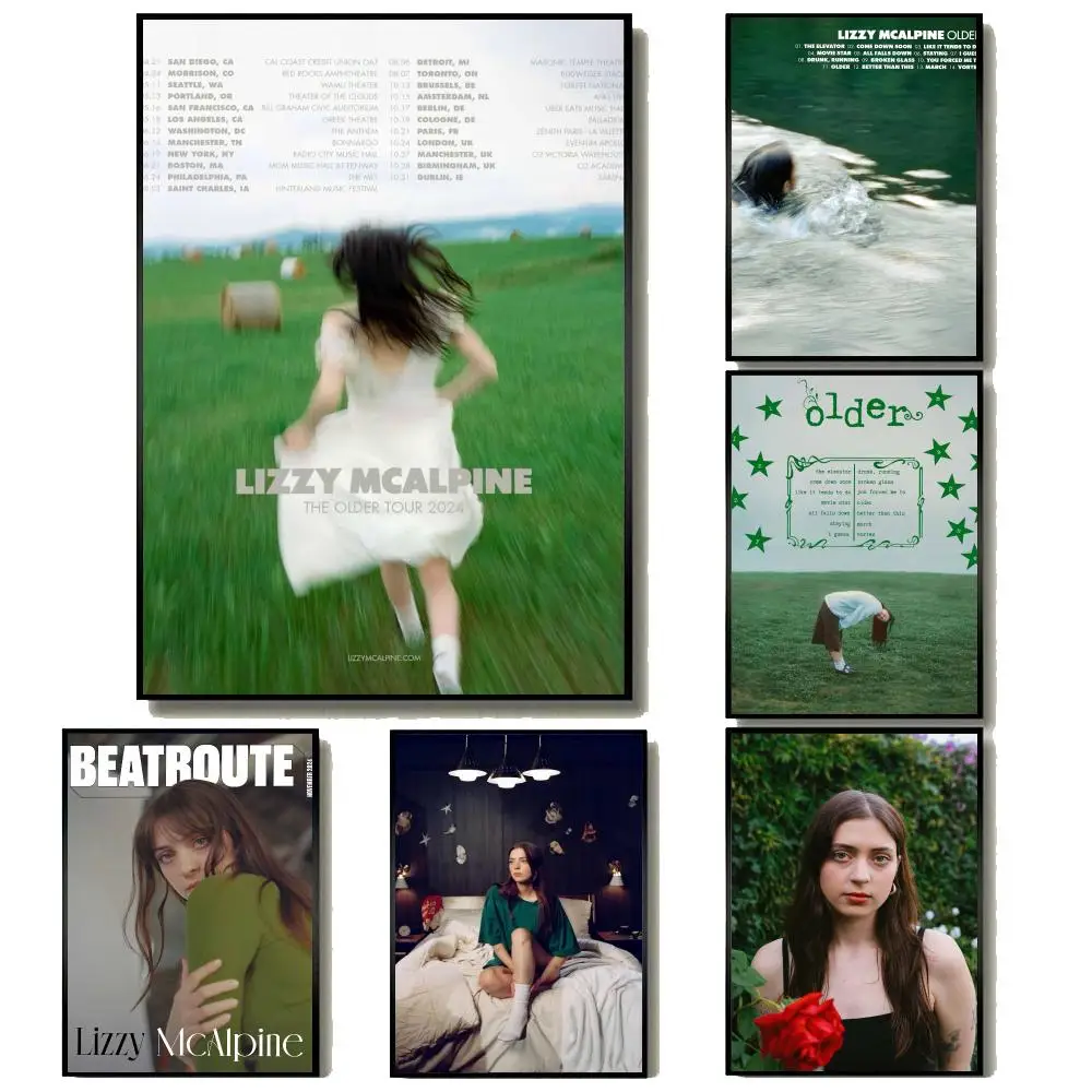 Indie Pop Artist L-Lizzy McAlpine Poster Modern Minimalist Wall Art Prints for Home Decor Interior Bedroom Living Room