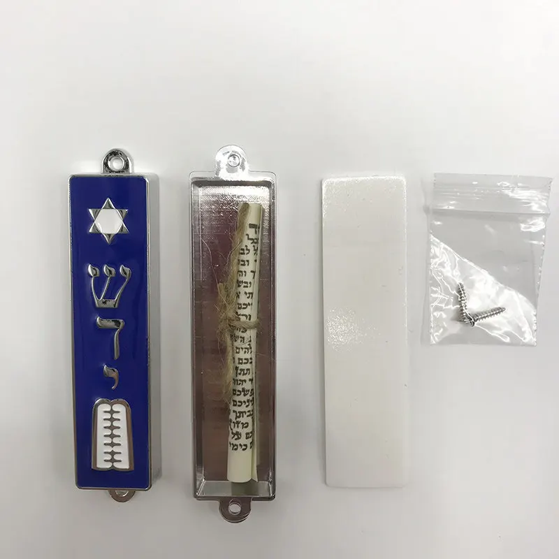 Mezuzah Case with Hebrew Shin Symbol Handcrafted Mezuzah Case for Door Decoration Mezuza Jewish Religious Judaica Celebration