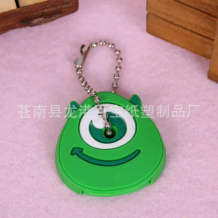 Disney Stitch Silicon Key Cover Mickey Mouse Anime Keys Protective Caps Car Keychain Holder Portable Bags Pendant Gift Hot Sales
