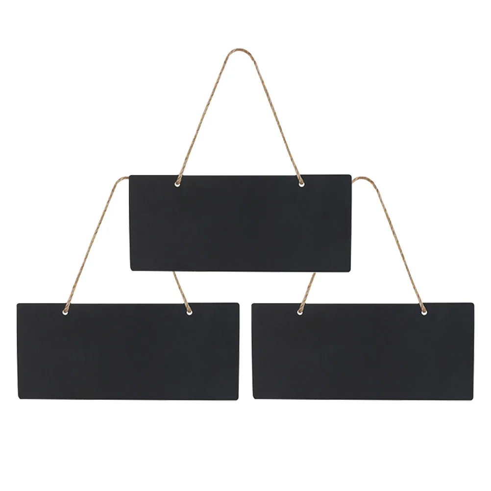 1Set Hanging Chalkboard Small Wood Message Board Versatile Portable Mini Chalkboard for Coffee Shop Office Flower Store Price