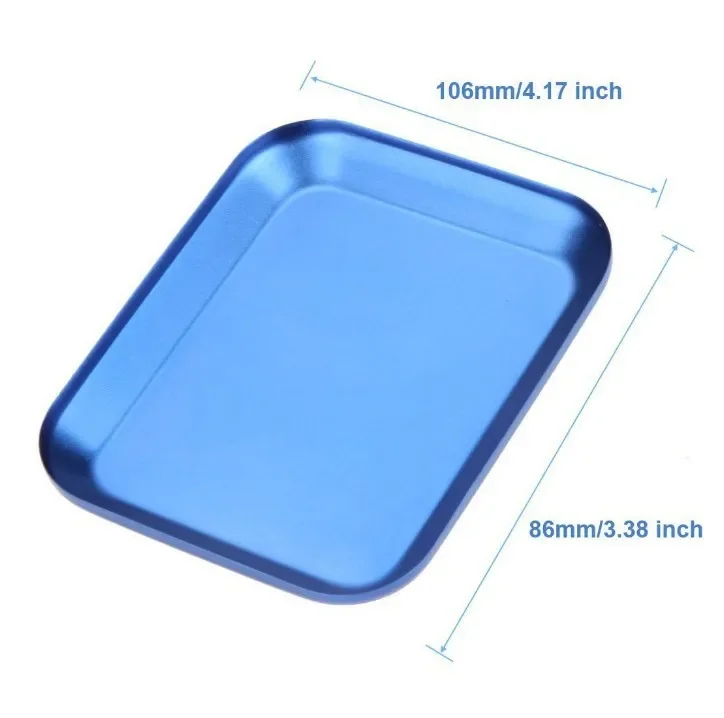 Bandeja de trabajo para reparación de aviones y coches, modelo RC, herramienta de prevención de pérdida de disco de tornillo de aleación de aluminio, placa de tornillo