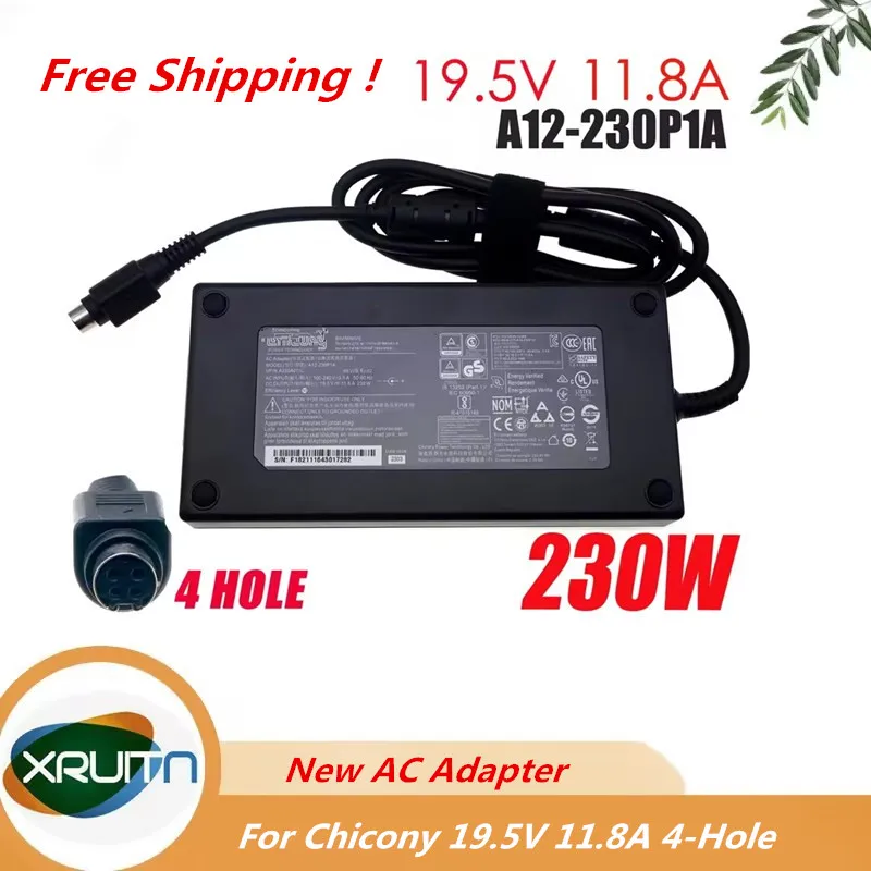 

Replacement Chicony A12-230P1A 19.5V 11.8A 230W 4-PIN AC Adapter Charger For MSI GT76 GT62VR GT73VR GE73 Raider Power Supply