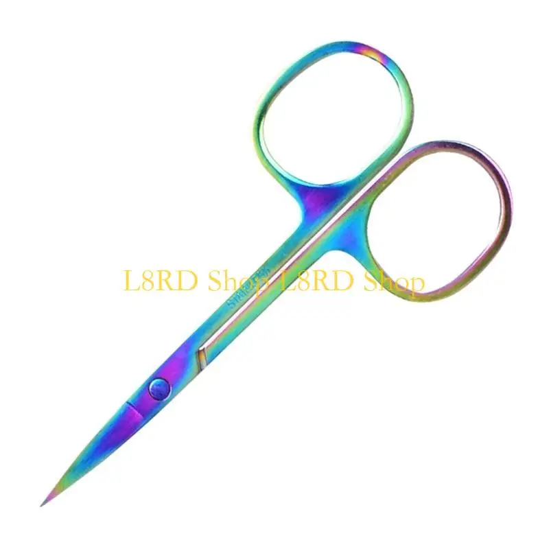 L8RD Eyebrow Scissors Professional Stainless Steel Trimmer Practical Eyebrow Eyelash Hair Remover Makeup Tool