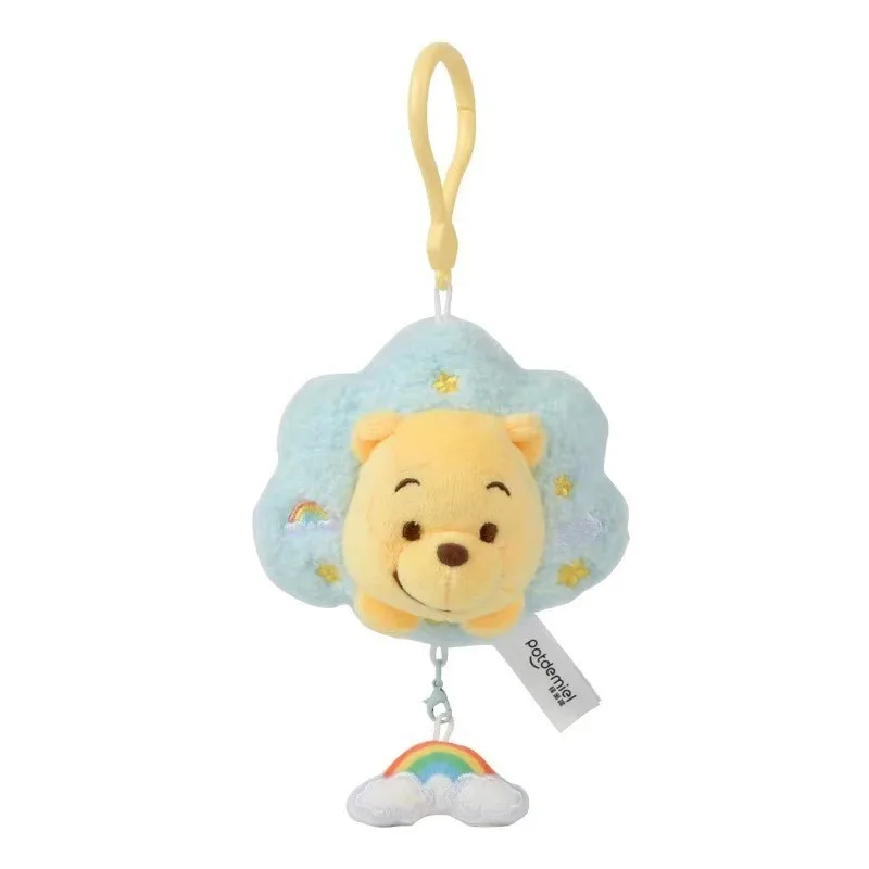 Cute strawberry Bear Winnie the Pooh Plush Toys Small Pendant Key Chains Stuffed Animals School Bag Hanging Gifts Kids Toys