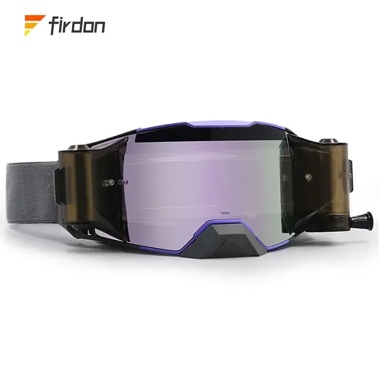 Customization UV400 fashion mx motocross roll off system goggles