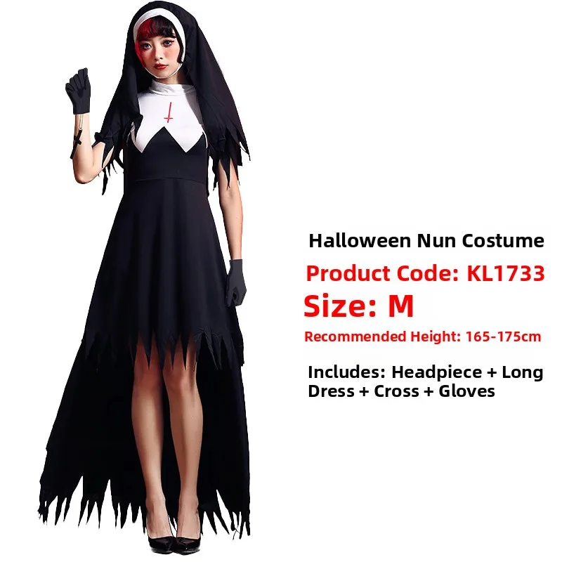 زي هالوين جديد للبالغين، زي تنكري شعبي للعب الأدوار، زي عروس شبح، مصاص دماء، راكب الدراجة الحمراء الصغيرة، مصنوع من ألياف الب...