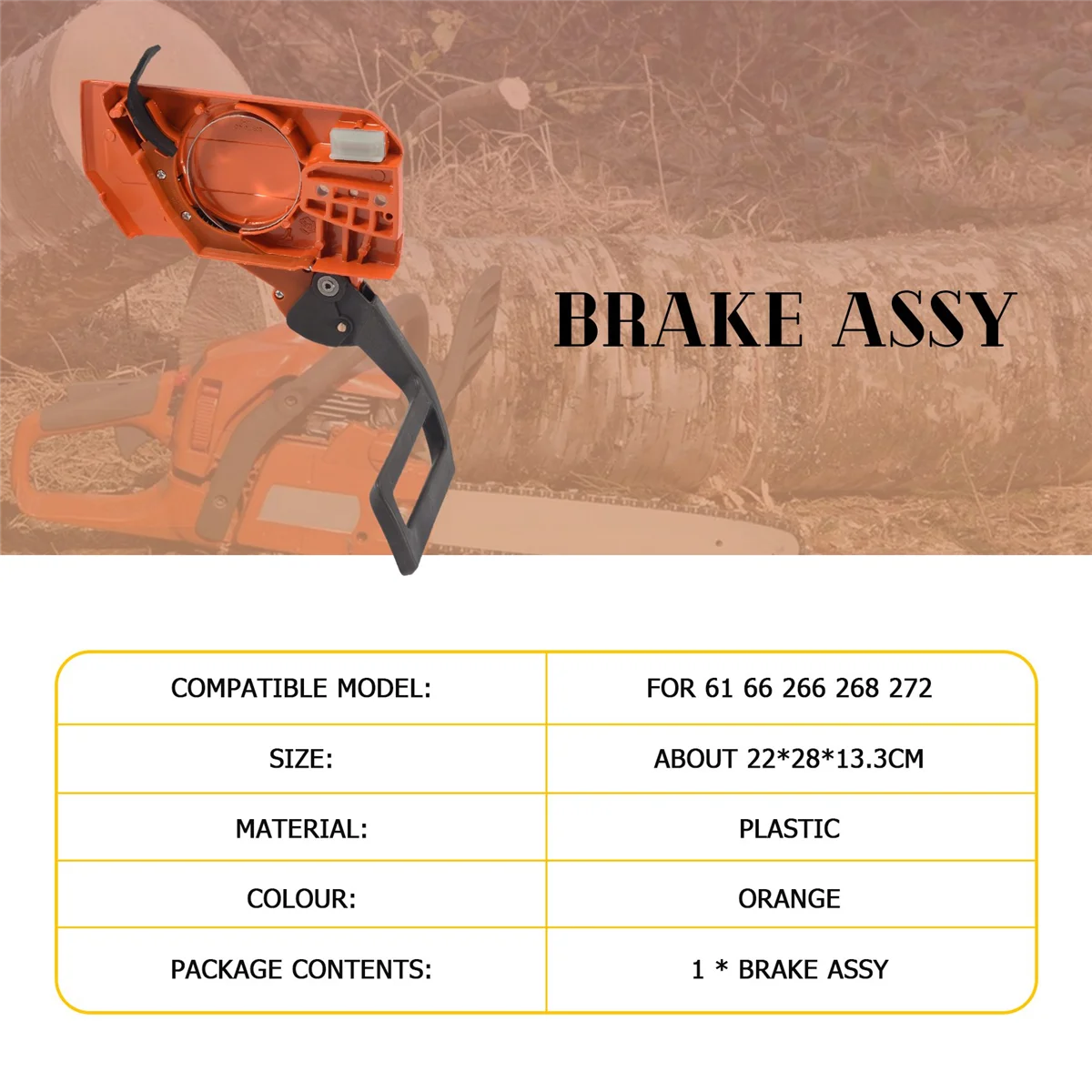 ABKO-سلسلة مخلب الجانب غطاء الفرامل عاصي ل 4 HUSQVARNAs 61 66 266 268 272 بالمنشار