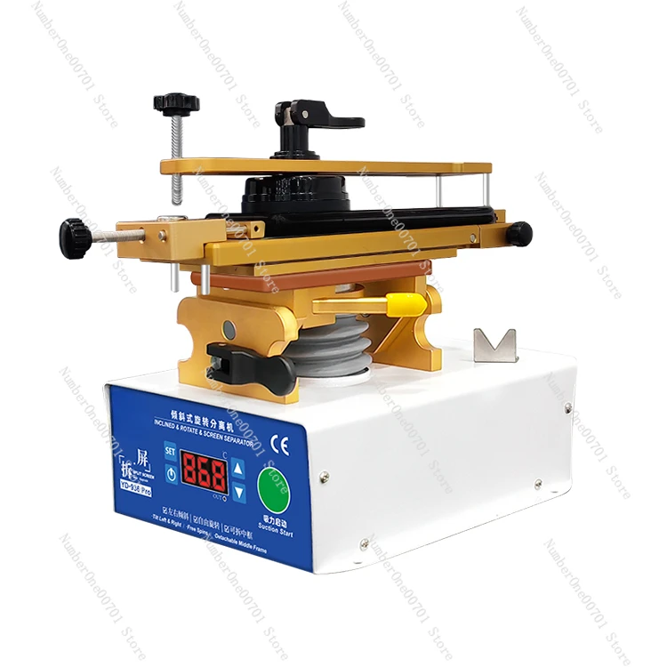 Curved screen separator tilt rotation constant temperature vacuum heating table screen dismantling machine dismantling frame