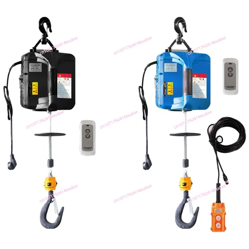 

Hot Selling Wireless Remote Control 220V Mini Electric Hoist 100kg 300kg 500kg Electric Hoist