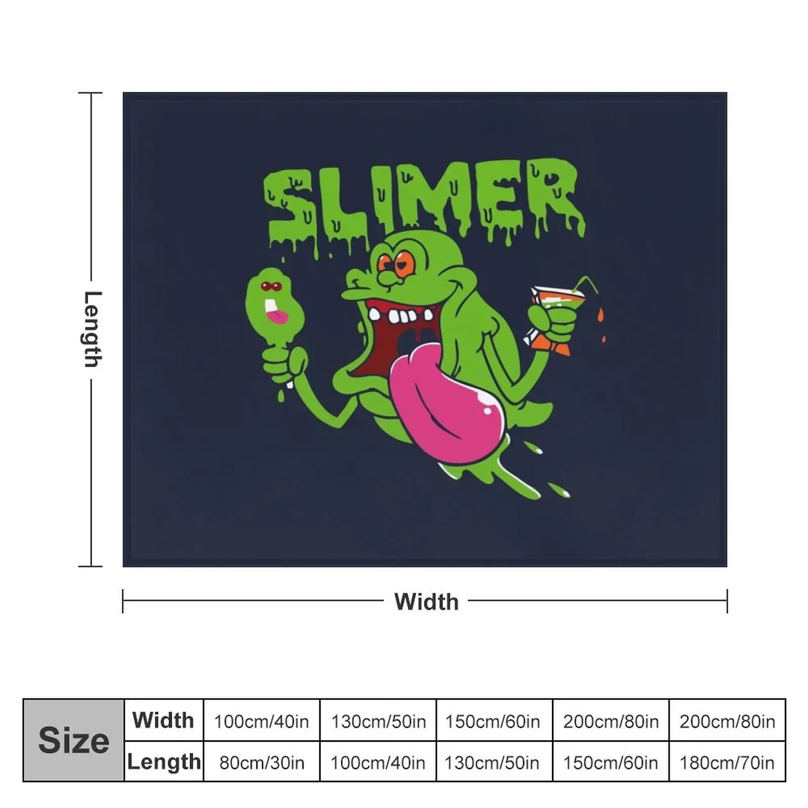 Slimer funny Throw Blanket Large sofa bed Retros Blankets