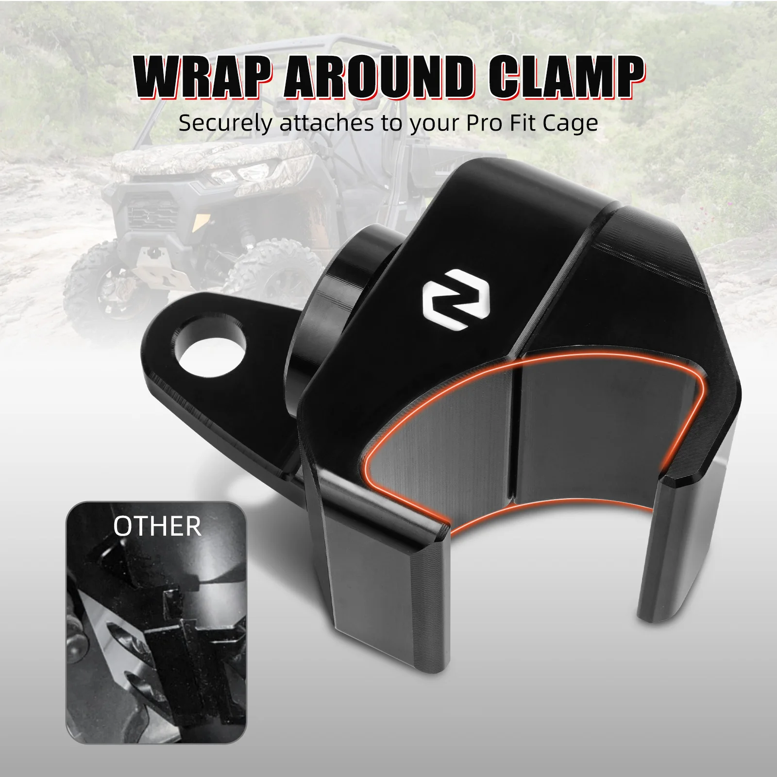 NICECNC Whip Light Mount for Polaris Ranger General For Can am Defender Outlander Commander 2021+ Maverick Trail Sport Aluminum