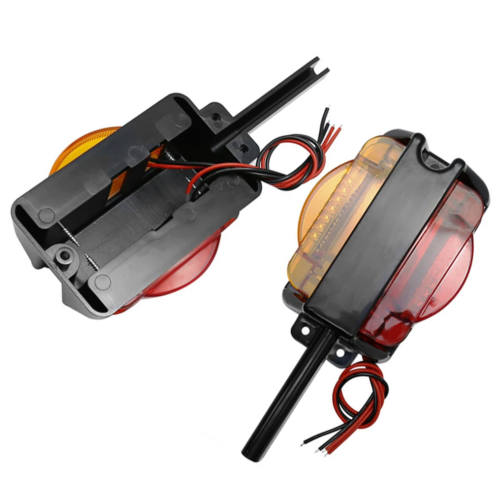 Picture 6: 2pcs Led Fender Marker Lights For 12v Car Abs Pc Black Shell Led Turn Signal Lamp Universal LED Fender Marker Lights