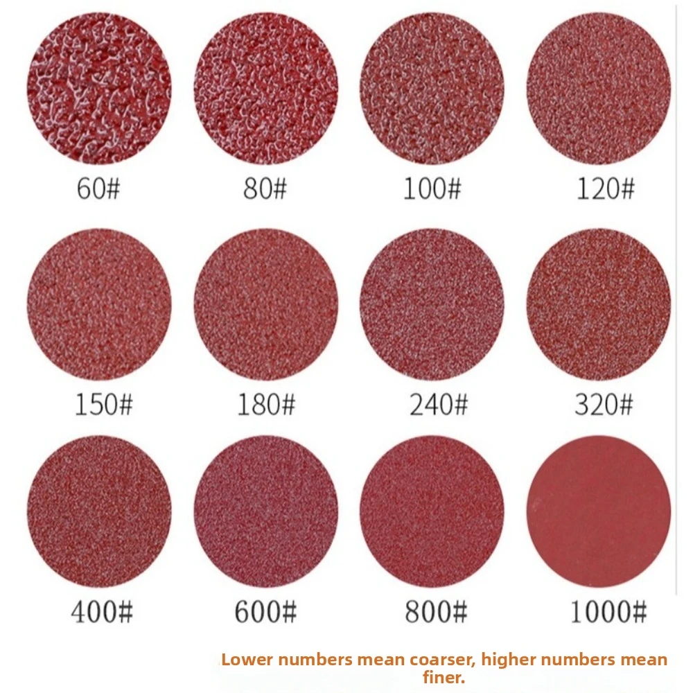 11 Holes Design Triangle Sanding Disc Alumina Oxide Material 40-2000 Grit Range Abrasive Sanding Discs Self Adhesive Backing