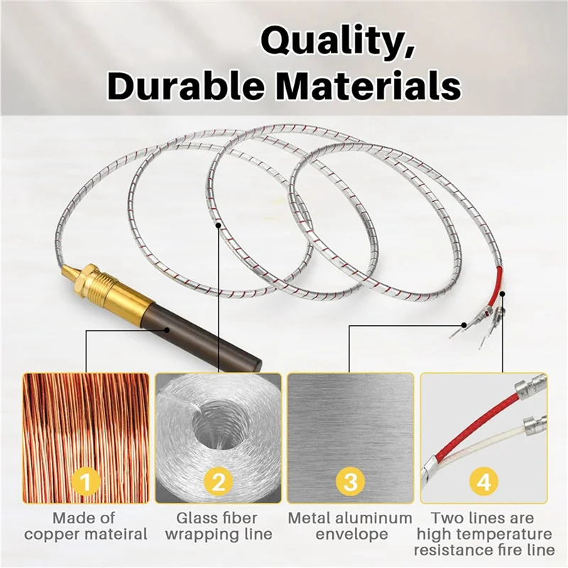 B08B-2X Термопара для газовой фритюрницы, запасные части для термобатареи для фритюрницы для 60125501, замена газовой фритюрницы